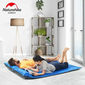 NatureHike NH15Q002-D спален матрак Самонадувающаяся възглавница преносима легло с възглавница къмпинг подложка за един човек сгъваема