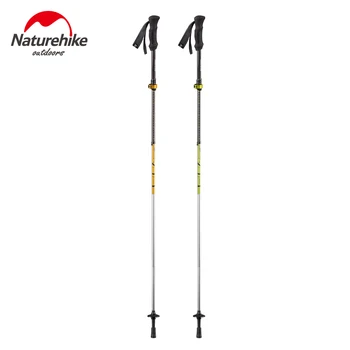 Naturehike Walking Stick Carbon Fiber + Aluminum alloy Trekking Pole туризъм бастун ультралегкая сгъваема регулируема 135см 234г