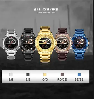 NAVIFORCE Sports Top Brand мъжки часовници мода ежедневни кварцови часовници мъжки военен хронограф часовник часовник Relogio Masculino
