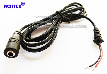 NCHTEK ВИДЕОНАБЛЮДЕНИЕ DC Power Jack Plug Connector 3.5x1.35 mm гнездо с кабел Кабел,3.5/1.35 Pigtail Lead/Безплатна доставка/5шт