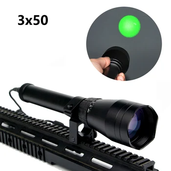 ND3x50 регулируема нощно виждане Зелена Точка отрицателна зелен лазер целеуказатель мащабируем w/гледка планина за пушки, на лов