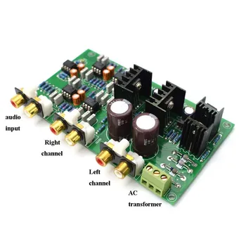 NE5532 може да се регулира 2 диапазон 2-лентов високоговорител активен делител на честотата на кросоувъра Linkwitz-Riley Circuit DSP A8-014