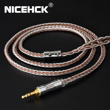 NICEHCK C16-5 16-ядрени медно-сребърен разход на кабел 3.5/2.5/4.4 mm Plug MMCX/2Pin/QDC/NX7 Пин за ZSX C12 V90 TFZ NX7 Pro/DB3/BL-03