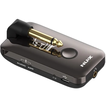 Nux Mighty Plug MP-2, Guitar Headphone Amplug Bass Headphone Amplifier Cabinet with IR Noise Gate Modulation Delay Reverb Effect