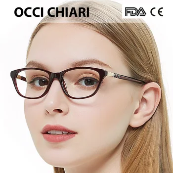 OCCI CHIARI Highquality Italy Дизайнер Metal Decorate Спектакъл Frame For Women Optical Frame Glasses Собственоръчно NAI