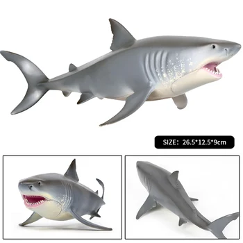 Oenux Sea Life Animals голяма бяла акула моделиране на морски големите акули фигурки PVC модел реалистични забавни играчки за деца
