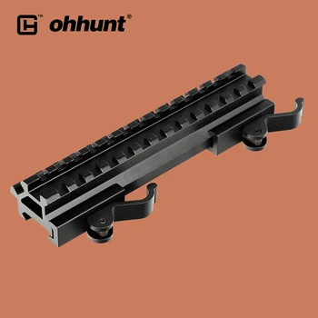 Ohhunt тактически стойка за монтиране на бързо прекъсване на двойна рельсовый адаптер Picatinny Уивър Rail интегрална система за заключване на лоста QD за пушка