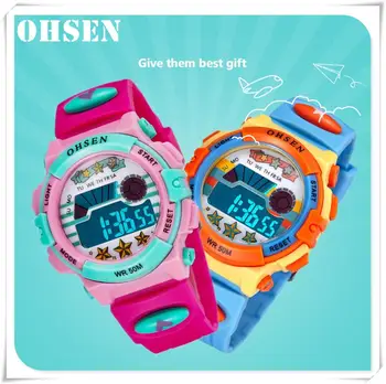 OHSEN Fashion Men Watch Top Luxury Brand многофункционални спортни часовници мъжки ръчен часовник digital дата мъжки часовник Relogio Masculino