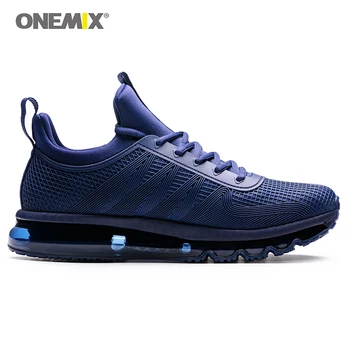 ONEMIX мъжки маратонки 2019 Atheltic Shoes for Men High Top Sport Shoe Blue Outdoor Sneakers Mesh Дишаща Walking Shoes Sport