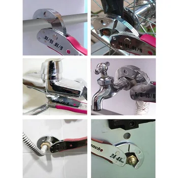 Onnfang цена на едро регулируема вълшебен гаечен ключ Многофункционален гаечен ключ е инструмент универсален ключ домашен ръчен инструмент 9-45/32 мм, по избор