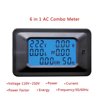 OOTDTY 20/100A, AC LCD дигитален панел мощност Ваттметр монитор напрежение, кВтч волтметър амперметър дропшиппинг