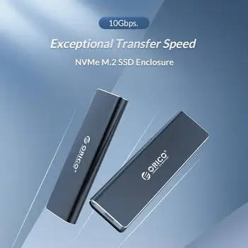 ORICO M. 2 NVME SSD корпус Тип C USB 3.1 поддръжка на 10 gbps UASP M. 2 USB NVME SSD Корпус алуминиев твърд диск дискова кутия