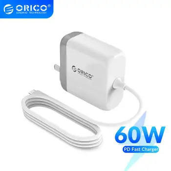 ORICO PD Quick Charge USB 3.0 PD зарядно устройство 18 W / 30 W / 45 W / 60 W с кабел Type-C за iPhone Huawei iPad, Macbook Pro QC Type-C PD
