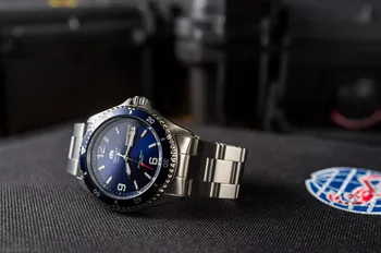 Orient Ivan II FAA02002D автоматично мъжки часовник в синьо с каишка от стомана автоматично дайверские часовници син циферблат спортен стоманена гривна