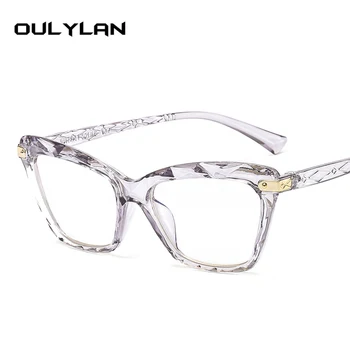 Oulylan Анти-Синя Светлина Очила Жени Компютър Оптични Очила Рамка Мъжете Прозрачни Слънчеви Очила Рамка