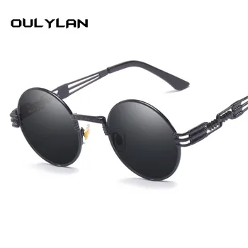 Oulylan през цялата метал парни машини слънчеви очила на Жените и мъжете мода от готическия слънчеви очила луксозен марка дизайнер високо качество очила с UV400