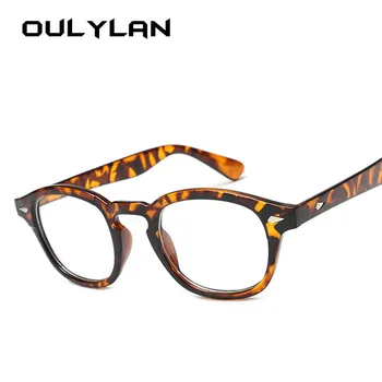 Oulylan Рамки За Очила Мъжки Стил Джони Деп Дизайнерски Очила На Жената Оптични Рамки За Очила Реколта Прозрачни Лещи На Очила За Мъже