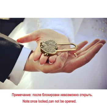 OurWarm селска сватба руски писмо до ключ двойно сърце любов брави за сватбени сувенири, декорации ти + Аз=семейство