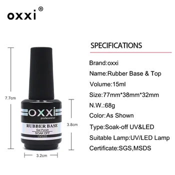 Oxxi UV гел лак основен слой и горният набор от лак хибриден червен лак за нокти, Маникюр Desgin 60 цвята постоянен гел лак за нокти