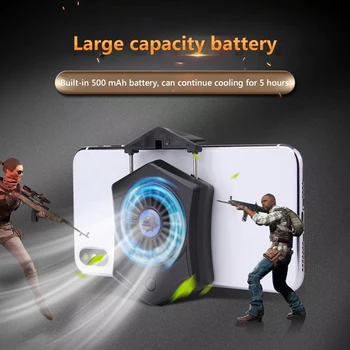 P9 универсален преносим Акумулаторна батерия за мобилен телефон Cooler Game Cooling Fan Radiator подходящ за iPhone/Android телефони/таблети