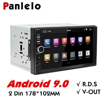 Panlelo 2 Din Android Auto Radio 7-инчов авто стерео аудио 1080P с Bluetooth, Wifi, FM, AM радио Плейър GPS навигация