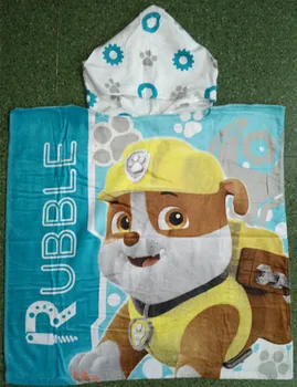 Paw Patrol Chase Skye Marshall EverestBath кърпа бебешки принадлежности за баня с дъждобран с качулка чист памук реактивна печат подарък
