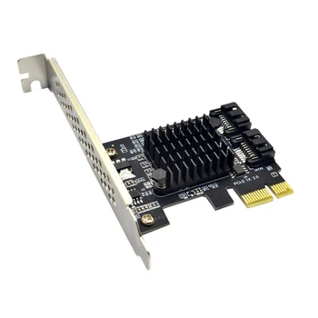 PCI-E-SATA, 1x 4X, 8X 16X PCI-E карти PCI Express to SATA 3.0 2-port SATA III 6 Gb заплата адаптер за разширяване с чип на Marvel 9125
