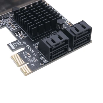 PCI Express PCIE SATA Controller 4 Port 6G PCI-E to SATA3. 0 Expansion Миньор Adapter Card SSD IPFS Mining Controller Adapter Card