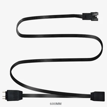 Phanteks ARGB 5V 3Pin Item Extension Cable ASUS AURA/дънна платка MSI Spliter за 5V (ARGB Halos,Light Strip,вентилатор)