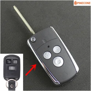 PINECONE Key Case за HYUNDAI SONATA MOINCA Key 3 бутона необрязан месинг blade модифицирани за дистанционно управление на празен ключ Shell 1 бр