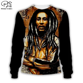PLstar Cosmos, хип-хоп реге Bob Marley спортен костюм цветен унисекс NewFashion 3dprint светкавица / hoody / hoody / яке / Мъже / Жени s8