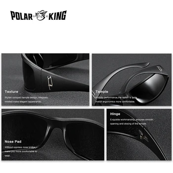 POLARKING марка дизайнер мъжки поляризирани слънчеви очила за шофиране Спортни слънчеви очила за мъже риболов очила очила
