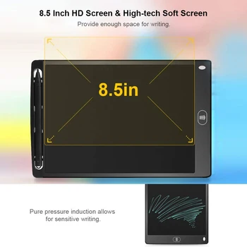 Portable smart 8.5' LCD цифров таблет за писане на ръка фигура таблет графика дъска за рисуване 5 цвята дъска
