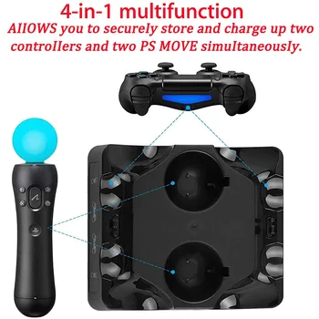 Ps4 контролер Move VR PSVR Joystick Gamepad Charger Stand Controller Charging Dock for PS VR PS Move 4 Games control