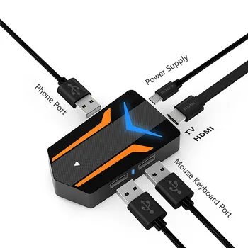 PUBG цифров HDMI конвертор Bluetooth адаптер 4K голям екран мобилна игра удължител Клавиатура Мишка геймърска конвертор Plug & Play