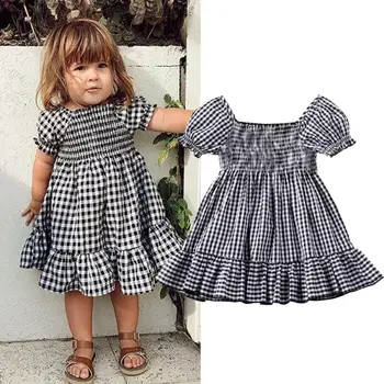 Pudcoco Girl Dress 18M-5Y US Toddle Kids Baby Girls Half Sleeve Dress Princess Party Tutu Dresses облекло