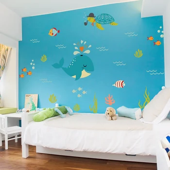 PVC легло Стая стенни стикер за деца roomshome бижута и аксесоари мода стенни стикер фреска, детска стая на тапети QTM305-4