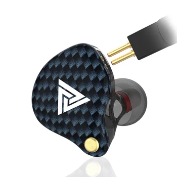 QKZ VK4 универсални сменяеми ушите Бас слушалки с кабел, музикални слушалки с микрофон
