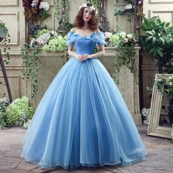Quinceanera Dress With Train Vestidos 2021 New Elegant Party Prom Ball Dress Off The Shoulder Quinceanera Dresses Robe De Bal