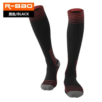 R-BAO спортни чорапи бягане маратон Колоездене катерене на дълги компресия дишаща дезодорант баскетбол аналгезия спортни чорапи