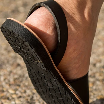R-ISLAND мода Дамски обувки Menorcan женска кожа гумена подметка плюс размера на бодлив сандали