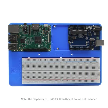 Raspberry Pi 4/3Б+ Plate, 5in1 RAB притежателя на прототипи база/ ABS калъф / образователна платформа за Arduino UNO Mega 2560/ Raspberry Pi