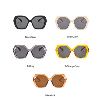 RBRARE ретро полигон слънчеви очила Жени големи слънчеви очила за жени / мъже луксозни слънчеви очила за жени на реколтата Oculos де сол Feminino