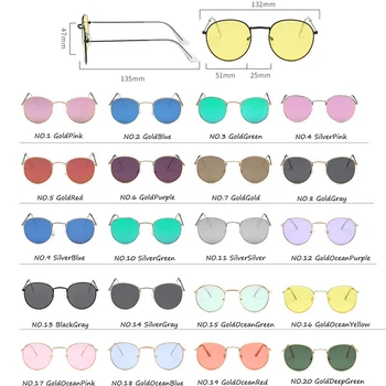RBROVO кръгли ретро слънчеви очила малки жени винтидж слънчеви очила за жени/мъже луксозни слънчеви очила Жени метал Oculos De Sol Feminino