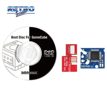 RetroScaler SD2SP2 Adapter TF Card Reader + КСЕНОФОБИЯТА-gc Чип + Swiss Boot Disc Mini DVD за конзолата NGC