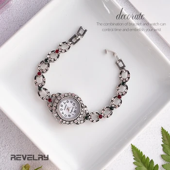 REVELRY Women ' s Watches Top Brand Luxury Bracelet Watch Women Watches Кристал Ladies Watch Clock reloj mujer montre femme