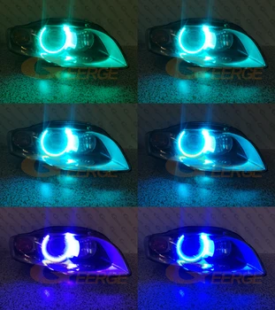 RF Bluetooth remote APP Multi-Color Ultra bright RGB LED Angel Eyes DRL за Audi A4 S4 RS4 B7 2004 2005 2006 2007 2008 2009
