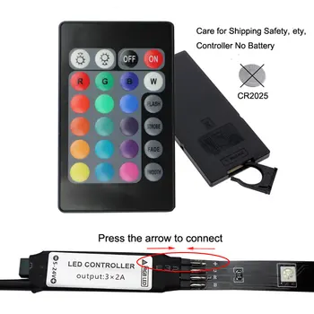 RGB Led Light Strip 5V USB Lamp 1M 2M 3M 4M 5M гъвкава лента с дистанционно управление 24key за кабинет на дисплея на телевизора подсветка нощни лампи