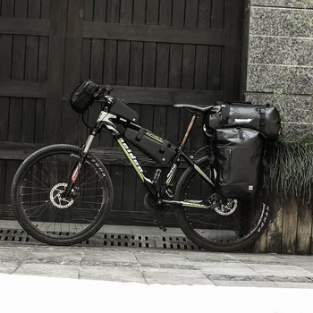 Rhinowalk 25L водоустойчив мотор чанта МТБ пътен мотор задна часова Паньер чанта Колоездене седалка, чанта чанта през рамо аксесоари за велосипеди