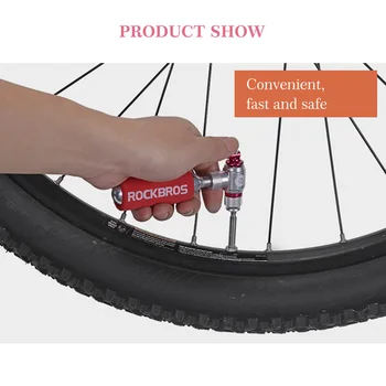 ROCKBROS Mini Pump For Bicycle CO2 Inflator изолиран ръкав въздушна помпа колоездене масло е Планински пътен сферичен мотор помпа аксесоари за велосипеди